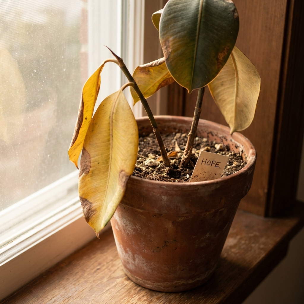 Struggling plant needing care